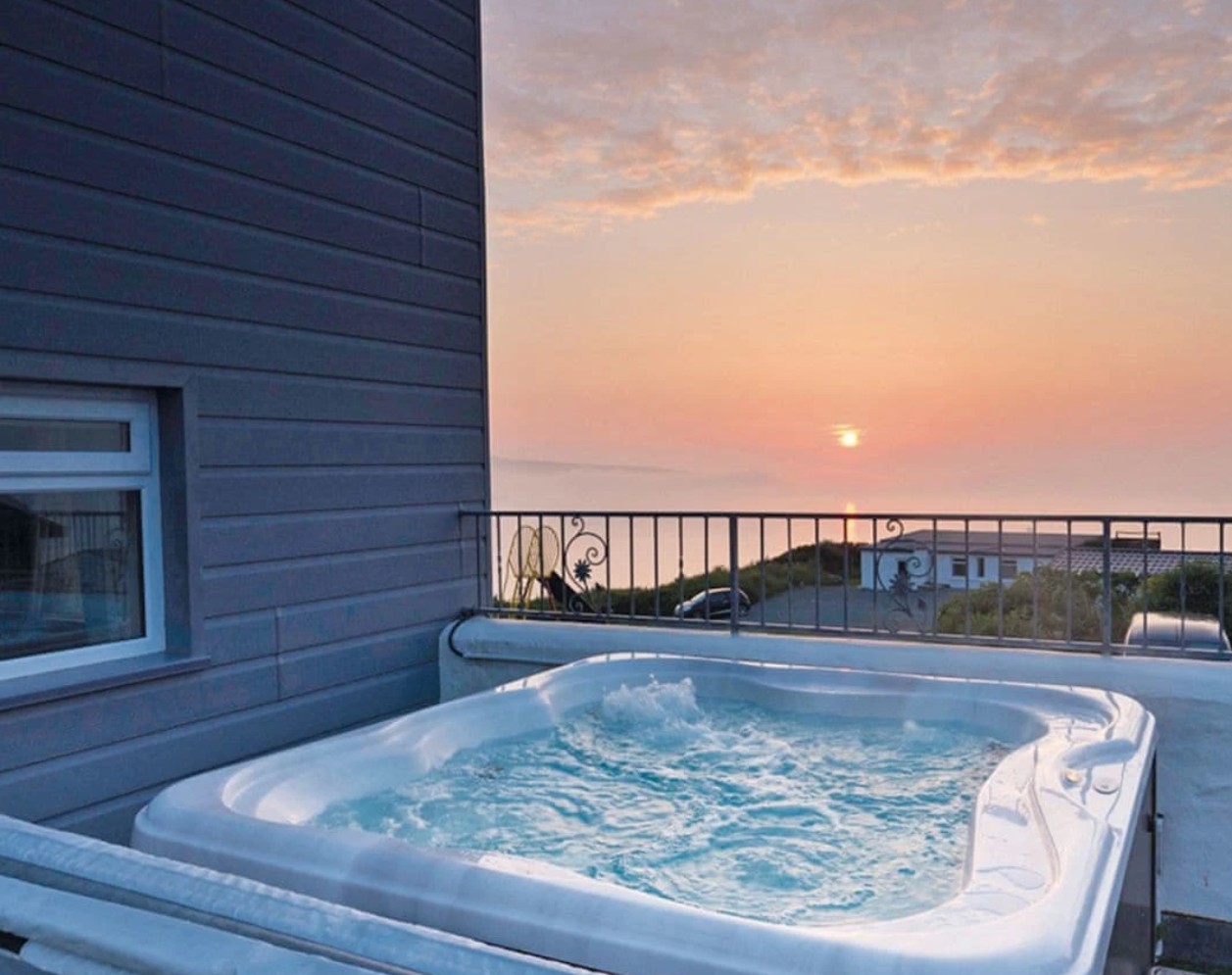 Celtic Escapes lodges - a great view from your hot tub