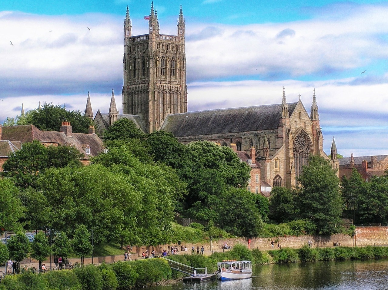 Imposing Worcestershire Cathedral