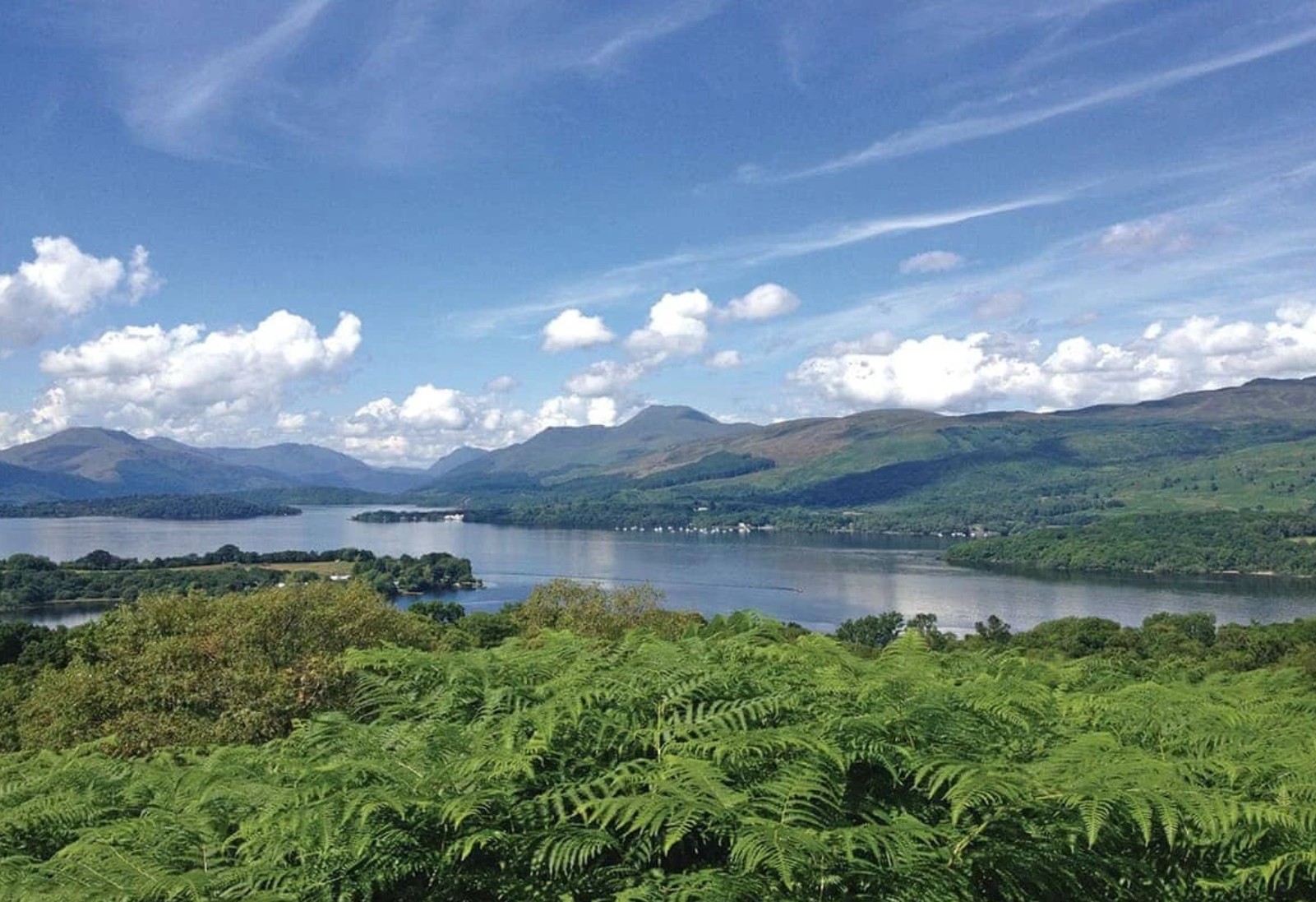 Loch Lomond - view from a hot tub lodge