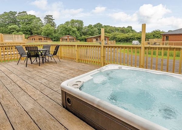 Brokerswood Holiday Park stunning view and a hot tub