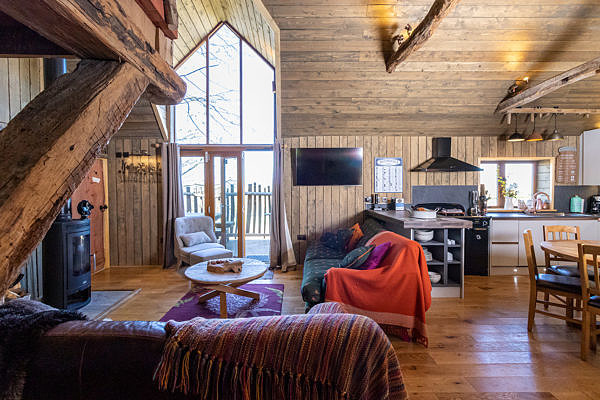 Amazing interior at Rufus's Roost Treehouse