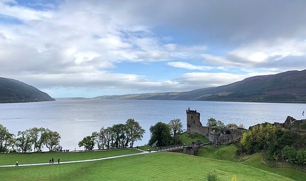 the amazing view of Loch Ness