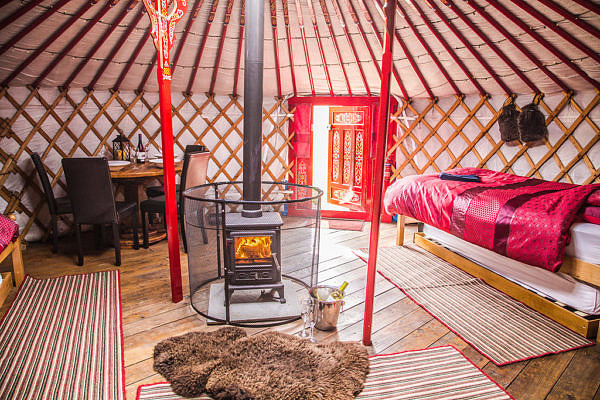 Swaledale Yurts room interior