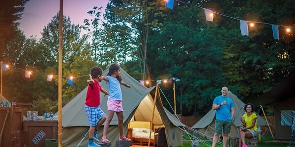 family glamping