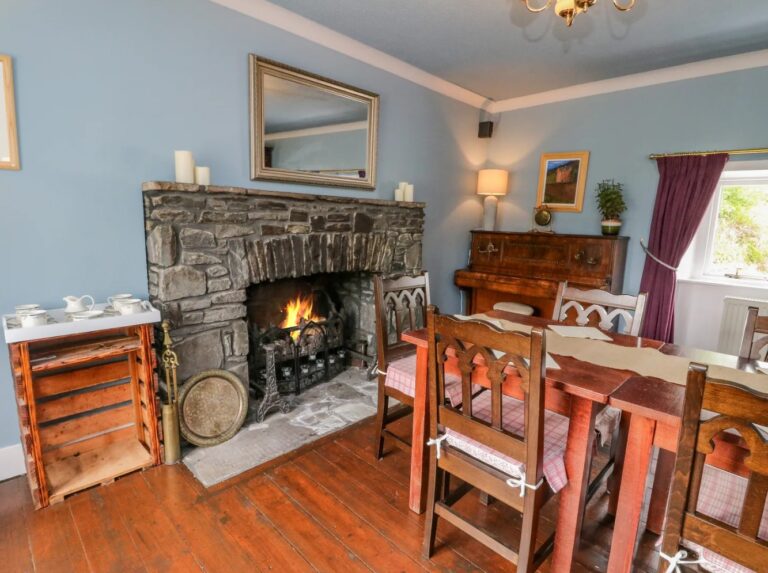 There are several cosy fires around this cottage