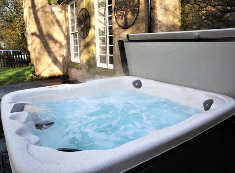 Private outdoor hot tub