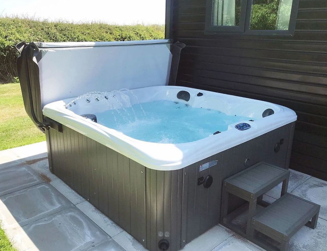 Your private hot tub awaits! PIC: King Richards Country Lodges, Leicestershire