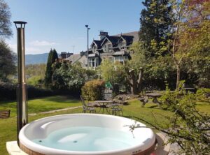 Group cottages with hot tubs lake district